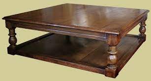 Walnut large rectangle wood coffee table with detailed legs. Large Oak Coffee Table Potboard Occassional Table Square Wood Coffee Table Coffee Table Wood Dark Wood Coffee Table