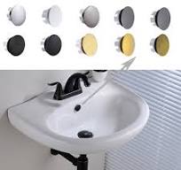 Bouchon de trop-plein d'évier en laiton massif, couvercle à trou rond pour  lavabo de salle de bains, Chrome/nickel brossé/ORB/or brossé/noir mat fini  - AliExpress