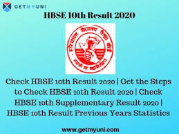 Such students can appear in the compartment exams which generally takes place in the month of july. Hbse 10th Result 2021 Released Check Haryana 10th Result 2021