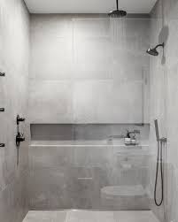 Need Some Inspiration For Your Next Shower Design Elevate Your Shower With Industrial Tiles And An Infinity Drain Linear Drain Modern Shower Shower Inspiration Shower