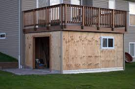 Shed Under Deck Building A Deck Building A Shed Diy Deck