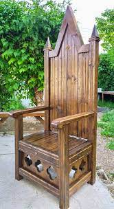 Four 8′ 2x4s (seven per pair of chairs) scrap piece of plywood for a seat (15″x19″) some type of foam for a cushion. 82 Garden Throne Ideas In 2021 Wood Diy Throne Chair Wood Projects
