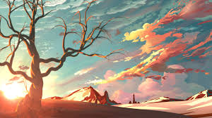 Everyone knows doom is just around the corner for some key players; By Masterteacher Hintergrund Landschaft Landschaft Illustration Anime Landschaft