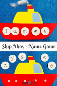 Ship Ahoy Spell Your Name Game In 2020 Learning To Read Games Name Activities Preschool Activities