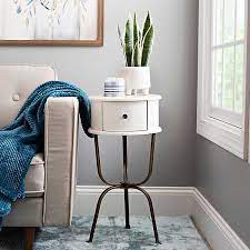 Check spelling or type a new query. Distressed Whitewash Round Accent Table Kirklands