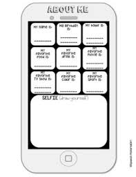 First Day Activity All About Me Iphone Worksheet Free Freebie Speech Therapy First Day Activities All About Me Activities First Day Of School Activities