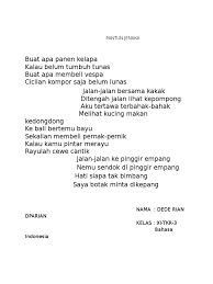 Pantun jenaka adalah pantun yang bertujuan untuk menghibur orang yang mendengar, terkadang. Pantun Jenaka