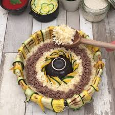 Recette La Couronne De Courgettes Farcie Et Autres Recettes Chefclub Original Recette Recettes De Cuisine Courgettes Farcies Recette