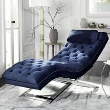 Today's trend for rustic decor means you can freely mix and match the pieces in your room. Chaise Lounge Chair Tufted Blue Velvet Chrome Base Modern Living Room Furniture In Unique Lounge Chair Living Room Furniture Awesome Decors