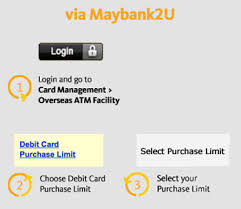 The online ftt service is only available from monday to friday, 10.00am to 6.00pm, excluding 6) q: Change Withdrawal Limit Maybank Atm