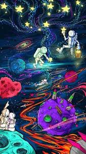 Pin By Iyndia Anderson On Fondos De Pantalla Space Drawings Psychedelic Art Trippy Wallpaper