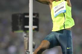 Swedish high jump athlete patrik sjoberg celebrates after completing a successful jump during the men's high jump event inside the memorial coliseum at the 1984 summer olympics in los angeles. Barshim Beats Bondarenko In Brussels With Asian High Jump Record Iaaf Diamond League Report World Athletics