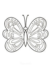 Butterfly coloring page for adults. 116 Best Butterfly Coloring Pages Free Printables For Kids Adults