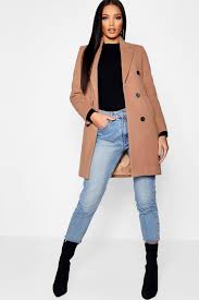 Buy topshop women's natural frankie double breasted coat. Pin On Designer
