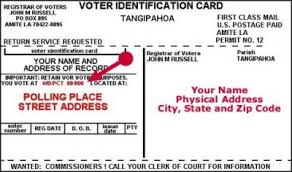 You can request a voter registration application from the local election authority or from our website. Voter Id Card Tangipahoa Parish Registrar Of Voters