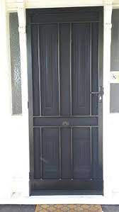 steel security door with stainless steel mesh colac style installed in hawthorn iron security doors security screen door mesh door