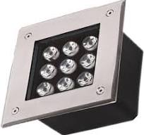 Square Outdoor Buried Lights - Ground LED Landscape Lights ...