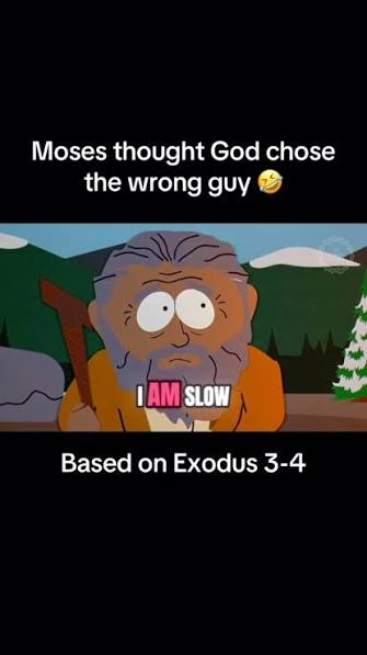 Moses thought God chose the wrong guy 🤣 #minimax #moses #biblestories  #christian #biblehumor