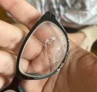 got nail glue on my glass lenses and don't know who's to ...