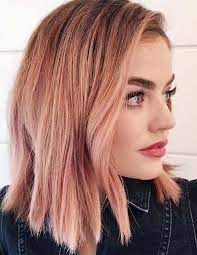 37 Superb Ideas Of Pink Medium Haircuts For 2018 Stylescue Hair Color Rose Gold Peach Hair Hair Styles