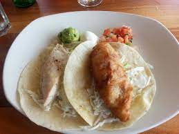 Maybe you would like to learn more about one of these? Fish Tacos One Beer Battered And One Grilled Picture Of Dukes Malibu Tripadvisor
