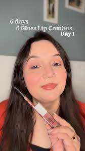 💫6 Days 6 Gloss Lip Combos 💄DAY 1/6 Peachy Glow Gloss, Peach gloss + glow  = instant mood lift 🍑✨, Comment for 🔗 links, peach lip gloss, summer  lips, glowy makeup, glossy peach lips, ugc, fyp, ...