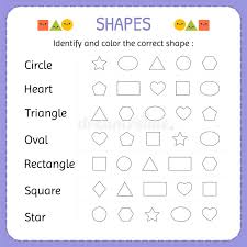 See more ideas about learning shapes, shapes activities, shapes shape mats (legos, geoboards, etc), play dough mats, posters, sorting mats, worksheets craft activities for toddlers shapes for toddlers lesson plans for toddlers learning shapes. Shape Worksheet Stock Illustrations 10 689 Shape Worksheet Stock Illustrations Vectors Clipart Dreamstime