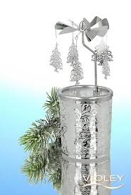 Kerzenfarm Hahn Tea Candle Glass Rotary Candle Holder Christmas Tree Natural Cosmetics Shop Violey
