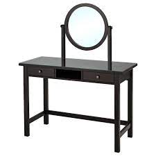 Hemnes Dressing Table With Mirror Black Brown 43 1 4x17 3 4 Ikea In 2021 Dressing Table With Mirror Hemnes Ikea Dressing Table