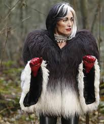 She wishes to become a fashion designer, having been gifted with talent, innovation, and ambition all in equal measures. Once Upon A Time Cruella De Vil Fur Jacket Danezon