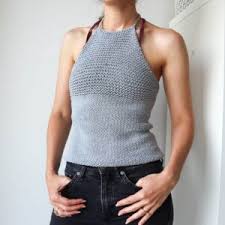 Are you a knitter interested in creating knitting patterns but don't have a clue where to start? Beginner Knit Halter Top Free Knitting Pattern The Snugglery