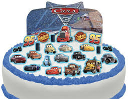 Cakeshop Vorgeschnittene Und Essbare Disney Pixar Cars Szene Kuchen Topper Tortenaufleger Bedruckte Oblaten Ob Kindergeburtstag Disney Pixar Cars Auto Party