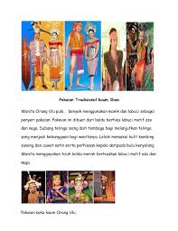 Kajian ini mengkhususkan kepada pemakaian baju kurung dalam masyarakat melayu di semenanjung malaysia. Pakaian Tradisional Etnik Sarawak