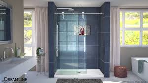 A Barn Style Shower Door That S Truly A Show Stopper Loaded With Beautiful Hardware High Quality Gl Frameless Shower Doors Shower Doors Dreamline Shower Door