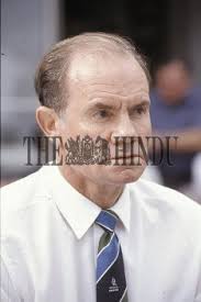 Former South African cricketer Peter Pollock snapped at Brisbane during the  Cricket World Cup 1992...