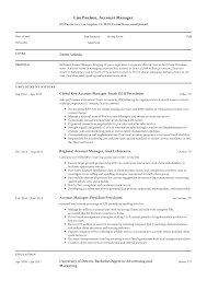 The summary is complimented by a introductory paragraph on the top right that underscores their experience and expertise in sales, marketing and account management. Account Manager Resume Writing Guide 12 Resume Examples