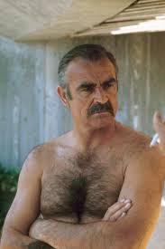 Bare-chested Sean Connery-a timeless beefcake sight from his Bond years