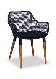 Emerson Graph Arm Chair Woven Dining Chairs Resin Patio Furniture Teak Outdoor Furniture