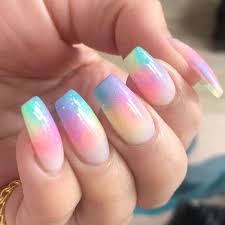 Then apply another color to the diagonal upper edges. 22 Cute Summer Nail Designs For 2021