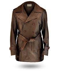 Wide Collar Front Belted Brown Long Coat Jacket Long Coat Jacket Jackets Brown Leather Jacket