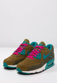 Nike Sportswear Air Max 90 Baskets Basses Dark Loden Radiant Emerald Military Green Zalando Fr Nike Sportswear Baskets Nike Bas Nike