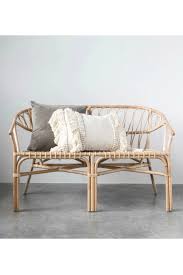 Bamboo Rattan Loveseat Ecovibe In 2020 Love Seat Modern Furniture Living Room Rattan Loveseat