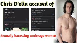 Sign up for occasional news, dates, announcements, sales, etc. Chris D Elia Accused Of Sexually Harassing Multiple Underage Girls The Daily News Youtube