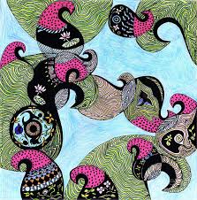 I have been practicing meditation and yin and hatha yoga for about 6 years now and believe this is the right path to bringing me calm and peace after quite a traumatic life. Elephant Lotus And Bird Design Drawing By Mukta Gupta