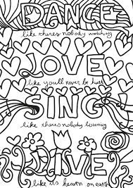 Pack these spring printables into a picnic basket for a family outing. 12 Inspiring Quote Coloring Pages For Adults Free Printables Coloring Library