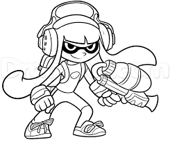 How To Draw An Inkling From Splatoon Step 10 1 000000183279 5 Png 1108 927 塗り絵 キャラクター 塗り絵 無料 ぬり絵