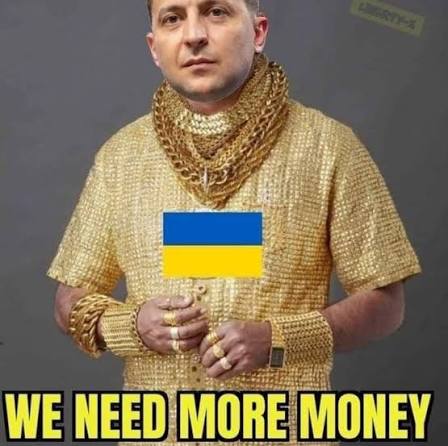 Zelensky coming to DC for more money, you say? Give him the $500  quadrillion USA took from Iraq, says I.