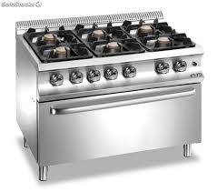 Horno de piso unique uhp 1 panaderia, pan, pizza a la piedra. Cocina Industrial Mbm 6 Fuegos Con Horno A Gas Gran Capacidad