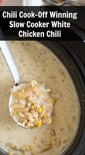 Creamy Slow Cooker White Chicken Chili Easy Chili Recipe Recipe Slow Cooker Chicken Chili Chili Recipe Easy White Chicken Chili Slow Cooker