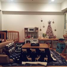 リビング こたつ カフェ風 100均 salut などのインテリア実例 2015 12 12 00 18 00 roomclip ルームクリップ 模様替え リビング インテリア